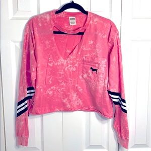 Victoria’s Secret PINK Long Sleeve Cropped Tee